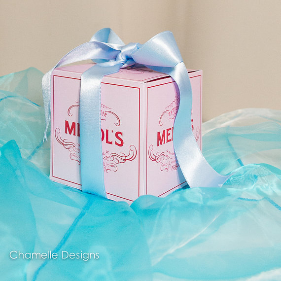 DIY Mendls courtesan au chocolat box packaging - Chamelle Designs Etsy