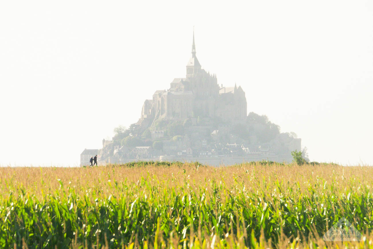 Le Mont Saint Michel France travel fields marsh