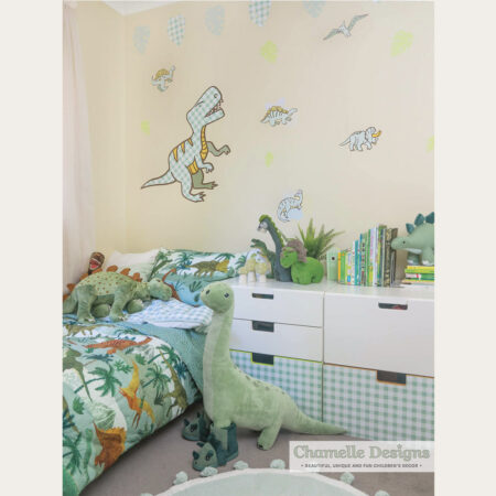 Dinosaur Wall Decals for childrens bedroom interiors decor - Chamelle Designs