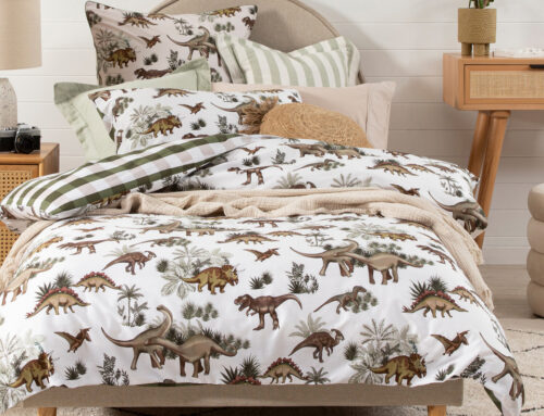 Dinosaur themed children’s quilt covers and bed linen in Australia